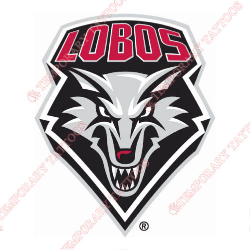 New Mexico Lobos Customize Temporary Tattoos Stickers NO.5425